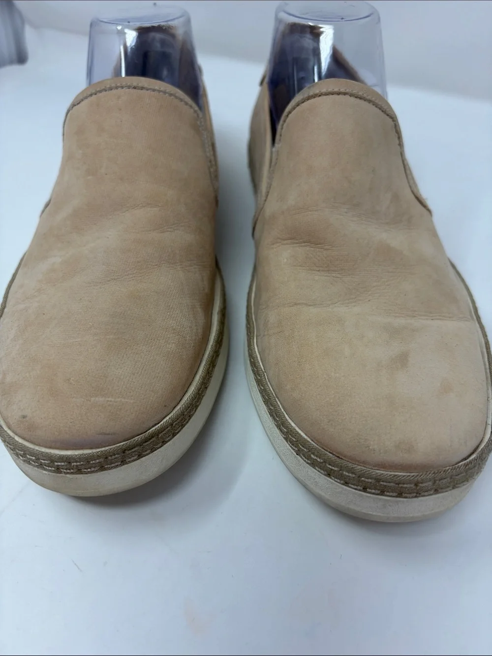 Donald J. Pliner Tan Suede Slip-On Casual Sneakers Men’s Size 9.5